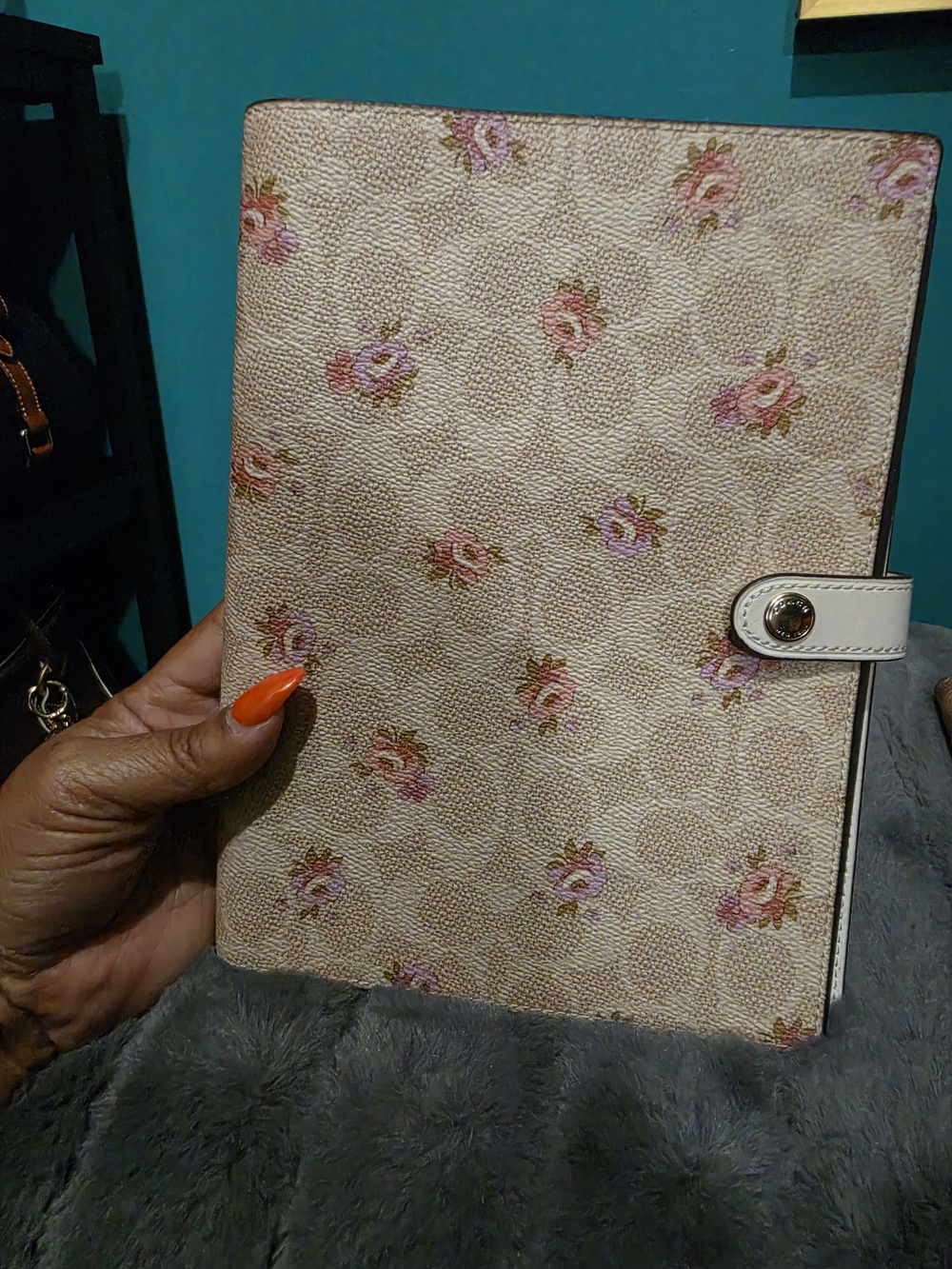Coach Pink Floral Notebook